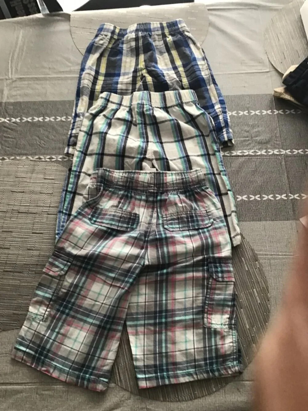 Lot of 3 Boy's Plaid Shorts Size 7--Jumping Beans/Carter's--Great Shape